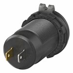 USB-inbouwdoos drievoudig met 2x type A en 1x type C + voltmeter