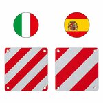 Markeringsbord flexibel 50 x 50 cm voor Italië/Spanje 2 in 1