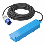 CEE 3-weg Schuko stekkerdoos 10M 3x 1,5 mm²