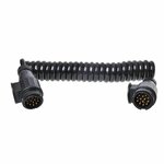 Spiraalkabel 3,5M 8 aderig met 2x stekker 13-polig PVC in blister
