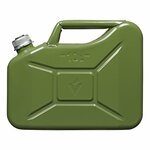 Jerrycan 10L metaal groen met magnetische schroefdop UN- TüV/GS-gekeurd