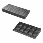 Oprijblok voor opstaande rand 70mm zwart - set van 2 stuks