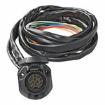 Trekhaakkabelset 13-polig PVC type Jaeger + 1,50M kabel in blister