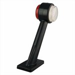 Breedtelicht 12/24V rood/wit 166x193mm LED rechts in blister