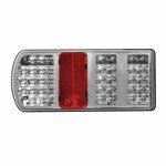 Achterlicht 5 functies 225x105mm 43LED links in blister
