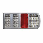 Achterlicht 5 functies 225x105mm 43LED rechts in blister