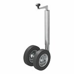 Dubbel neuswiel 48 mm met massief rubberen banden 200 x 50 mm