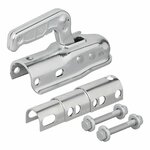 Kogelkoppeling staal rond 35-50mm 2000kg geremd