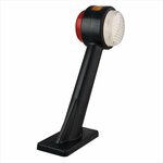 Breedtelicht 12/24V rood/wit/oranje 166x193mm LED rechts in blister