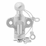 Trekhaakkogel zilver gecombineerde tweevoudige uitvoering D17,2/S200 E-type gekeurd