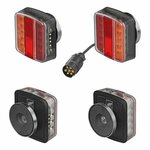 Aanhangerverlichtingsset LED met magneten 7,5+2,5M kabel