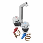 Mengkraan De Luxe  dia 20 mm zwart/chroom, grote knop