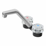 Mengkraan De Luxe  dia 20 mm zwart/chroom, grote knop in blister