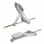 Caravanhoeksteun 1000kg 605x280mm H:470mm incl. stabilisatievoet en verlengd uitdraaimechanisme