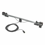 Verlichtingsbalk metaal 140-200cm uitschuifbaar + 12M kabel