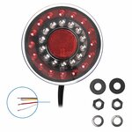 Achterlicht 12/24V 4 functies 125mm LED