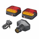 Aanhangerverlichtingsset LED met magneten draadloos (Bluetooth) 7-polig