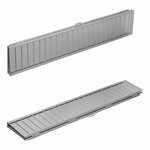 Oprijplaat aluminium vouwbaar voor rolstoel 183x73cm 270kg