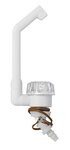 Koudwaterkraan De Luxe 12V  dia 20 mm wit grote knop in blister