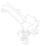 Mengkraan Keramik Style 12V  dia 33 mm chroom in blister