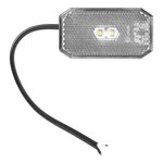Markeringslamp 12/24V wit 80 x 44 mm LED