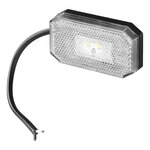 Markeringslamp 12/24V wit 80 x 44 mm LED