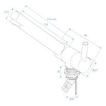 Mengkraan Trend A 12V  dia 27 mm rechte uitloop chroom in blister