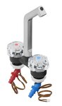 Mengkraan De Luxe  dia 20 mm zwart/chroom, grote knop in blister
