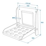 Opstap inklapbaar voor trailer 195 x 175 mm