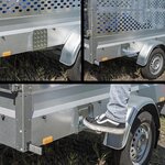 Opstap inklapbaar voor trailer 195 x 175 mm