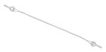 Achterklepkabel 45 cm - 2x M8