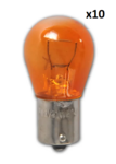 Autolamp 12V 21W BAU15s oranje x10 stuk