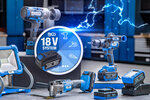 Accu slagmoersleutelset borstelloos 550 Nm 18 V met accu en snellader