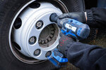 Accu slagmoersleutelset borstelloos 1200 Nm 18 V met accu en snellader