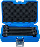 Kracht dopsleutelbitset lengte 150 mm (1/2) binnenzeskant 5 - 14 mm 7-dlg