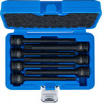 Kracht dopsleutelbitset lengte 150 mm (1/2) binnenzeskant 5 - 14 mm 7-dlg