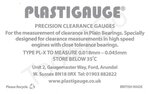 Precisie-afstandsmeter Plastigauge