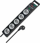 Overspanningsbeveiliging 13.500 a 5-voudig zwart 2,5 m h05vv-f 3g1,5