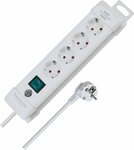 Stekkerdoos 4-voudig wit 1,8m h05vv-f 3g1,5