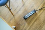 Stekkerdoos 4-voudig zwart lichtgrijs 1,8m h05vv-f 3g1,5