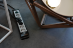 Stekkerdoos 6-voudig zwart lichtgrijs 5m h05vv-f 3g1,5