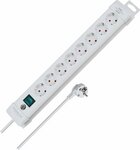 Stekkerdoos 8-voudig wit 3m h05vv-f 3g1,5