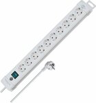 Stekkerdoos 10-voudig wit 3m h05vv-f 3g1,5