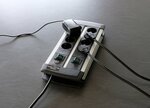 Stekkerdoos 8-voudig duo zwart 3m h05vv-f 3g1,5 4-voudige schakelbare stopcontacten
