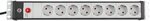19 contactdoosstrip voor schakelkasten 8-voudig zw lichtgr 3m h05vv-f 3g1,5 19-format