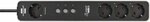 Connect wifi stekkerdoos 4-voudig wit zwart 1,5m h05vv-f3g1.5