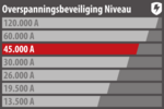 60.000a stekkerdoos met overspanningsbeveiliging 6-voudig zwart lichtgrijs 3m h05vv-f 3g1,5 19 formaat