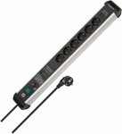 60.000a stekkerdoos met overspanningsbeveiliging en power delivery usb 6-voudig 3m h05vv-f 3g1,5