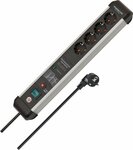 60.000a stekkerdoos met overspanningsbeveiliging 4-voudig 3m h05vv-f 3g1,5