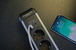 Stekkerdoos met usb 6-voudig 3m h05vv-f 3g1,5